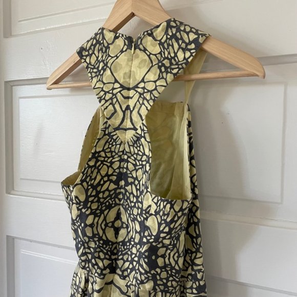 Cotton Midi Dress in Yellow/Gray by Fish Fry, XS, Racerback - Picture 8 of 8